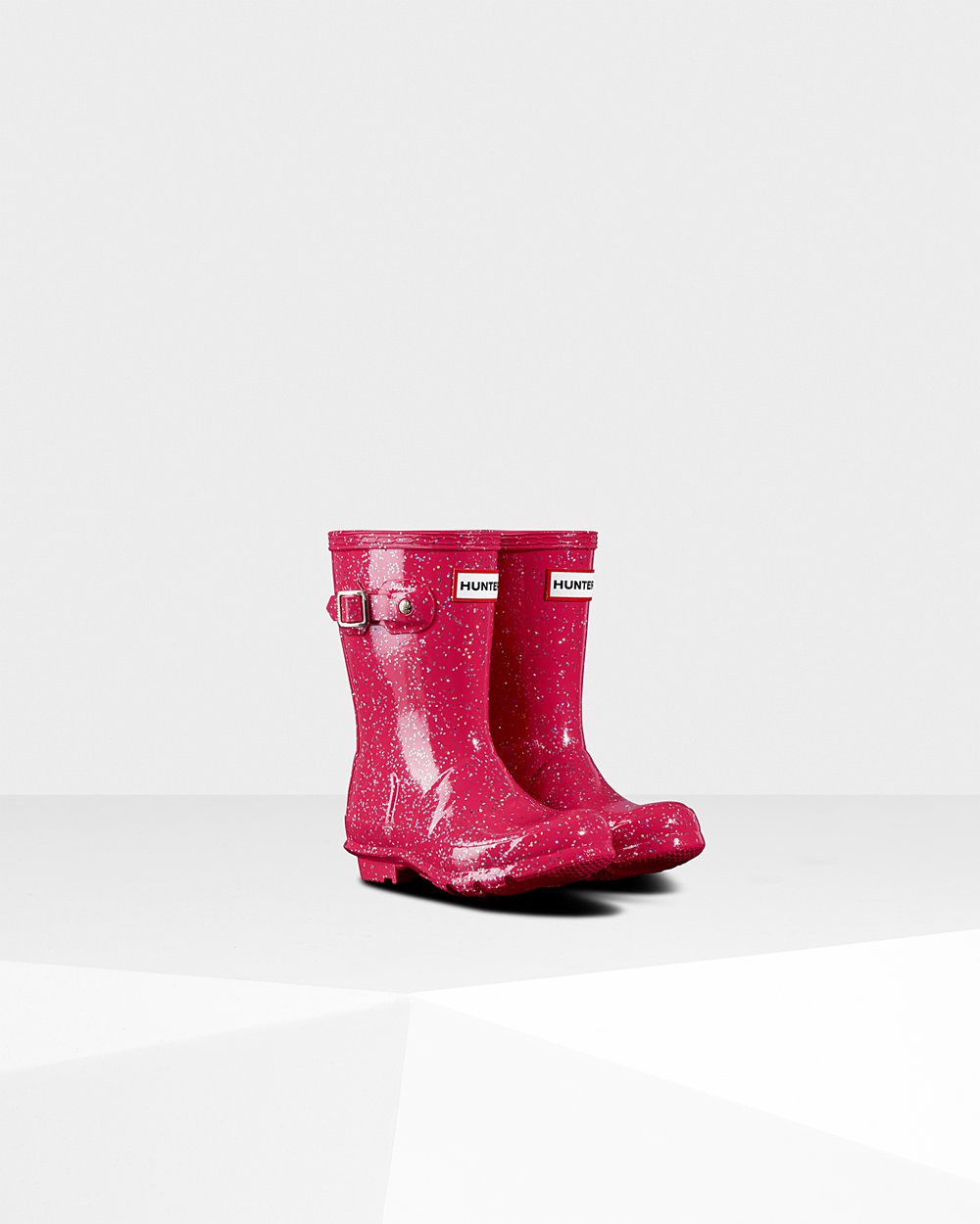 Galochas Hunter Criança Rosa - Original Little Giant Glitter - 16SXORVWU